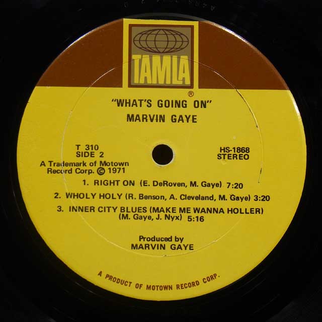 Marvin Gaye “What's going on” USオリジナル盤のレーベルについて – Saboten Records News